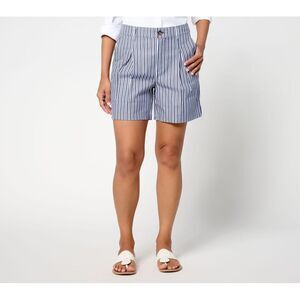 Ryan Simkhai Eyeshop Women's Pants Sz 16 Sateen Bermuda Short Blue